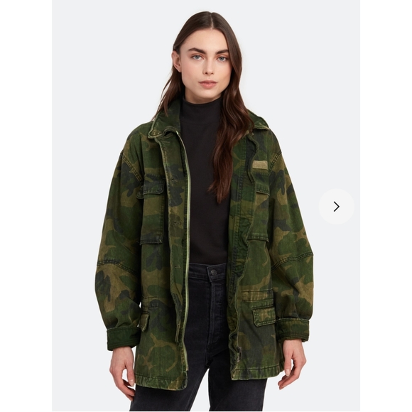 Free People Seize The Day camouflage army jacket - Picture 5 of 16